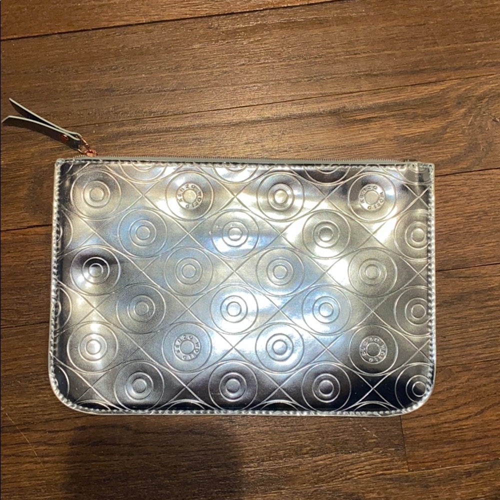 Kenzo metallic blue makeup bag